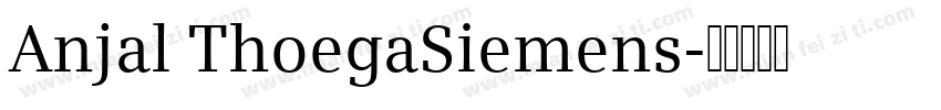 Anjal ThoegaSiemens字体转换